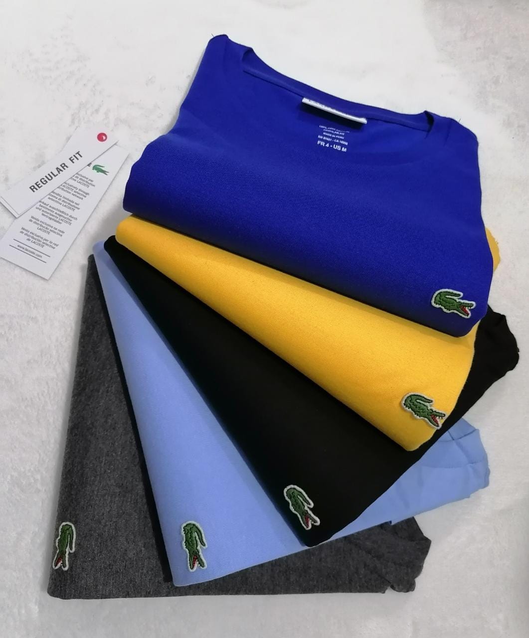 3-Pack Lacoste Jersey Polo Shirts (Pima Cotton)